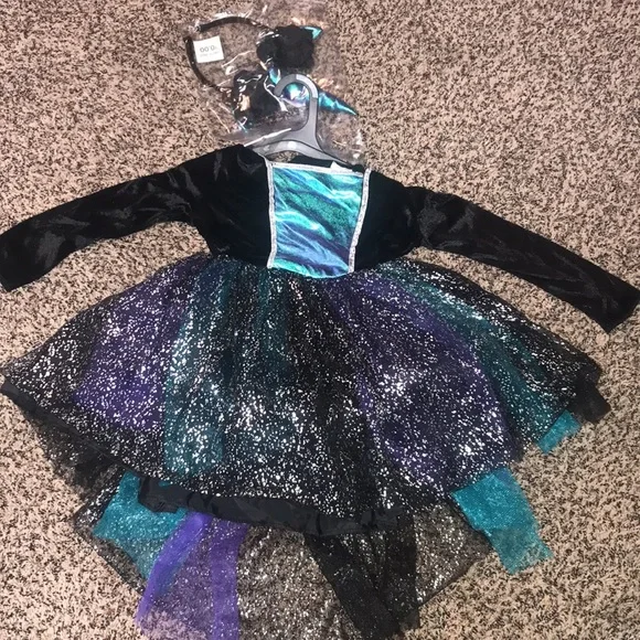 Hyde & EEK! Boutique Girls Dark Mystic Unicorn Halloween Costume 4T/5T | NWT - Picture 2 of 6